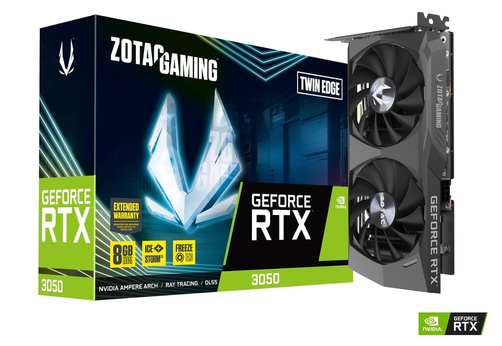 CARTE GRAPHIQUE ZOTAC PCI EXPRESS 8 Go GAMING GEFORCE TWIN EDGE RTX3050 eco