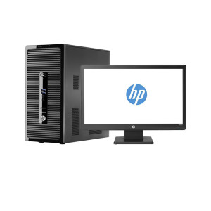 BUREAU HP PRODESK 400 G2 Intel Dual Core-6ème Gen-8 Go Ram-1 To HDD ou 512 Go SSD-Freedos + Licence Windows 10 ProEcran 22" HDMI VGA FULL HD