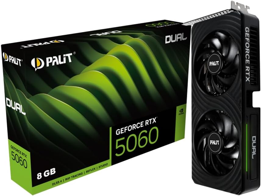 CARTE GRAPHIQUE PALIT DUAL CARD PCI EXPRESS 8 Go DDR7 GEFORCE RTX 5060