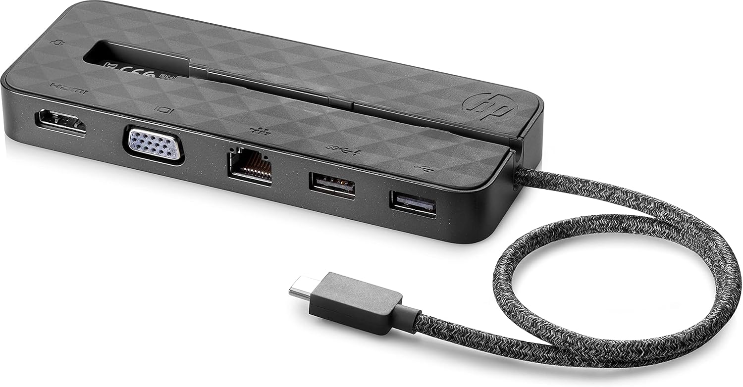 ADAPTATEUR MINI DOCK STATION HP HUB TYPE C TO 8 SORTIES