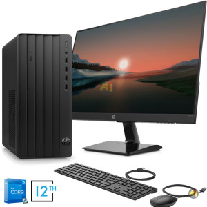 BUREAU HP 290-G9 Intel Core  i7-12ème Gen-8 Go Ram-512 Go SSD-ECRAN 22 Pouces-Lecteur DVD Graveur-Freedos + Licence Windows 11 Pro