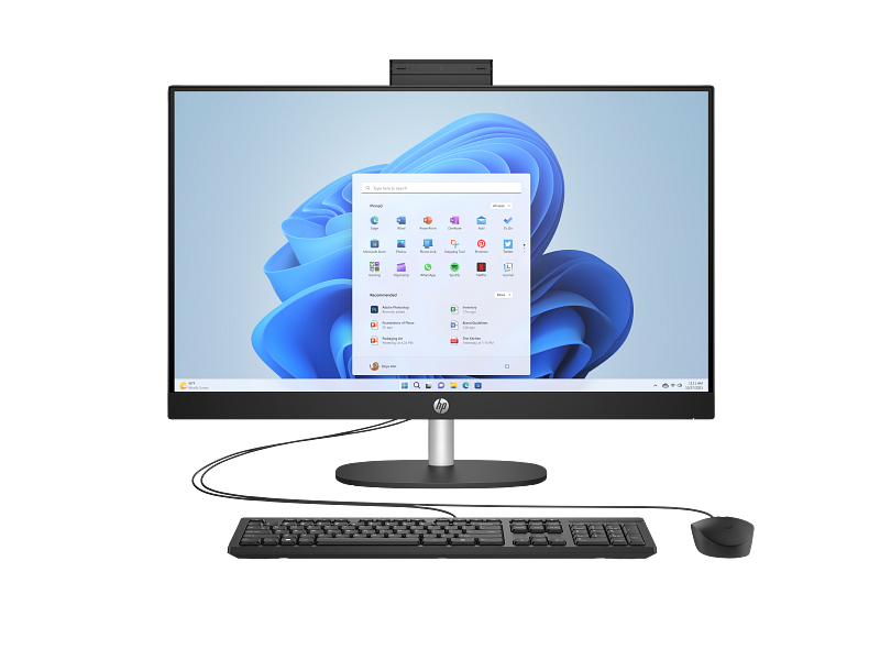 All in One Hp 27 CR0090 Intel Core i7-13ème Gen-16 Go DDR4 RAM-1To SSD-ECRAN 27 Pouces Non Tactile-FreeDOS+Licence Windows 11 Pro
