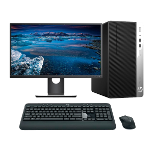 BUREAU HP PRODESK 400 G4 Intel Dual Core -6 ème Gen-8 Go RAM-512 Go SSD ou 1To HDD-ECRAN 22 Pouces-Freedos+Licence Windows 10 Prà