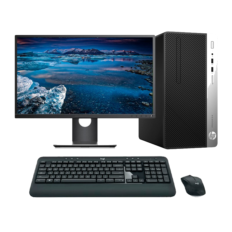 BUREAU HP PRODESK 400 G4 Intel Dual Core -6 ème Gen-8 Go RAM-512 Go SSD ou 1To HDD-ECRAN 22 Pouces-Freedos+Licence Windows 10 Pro