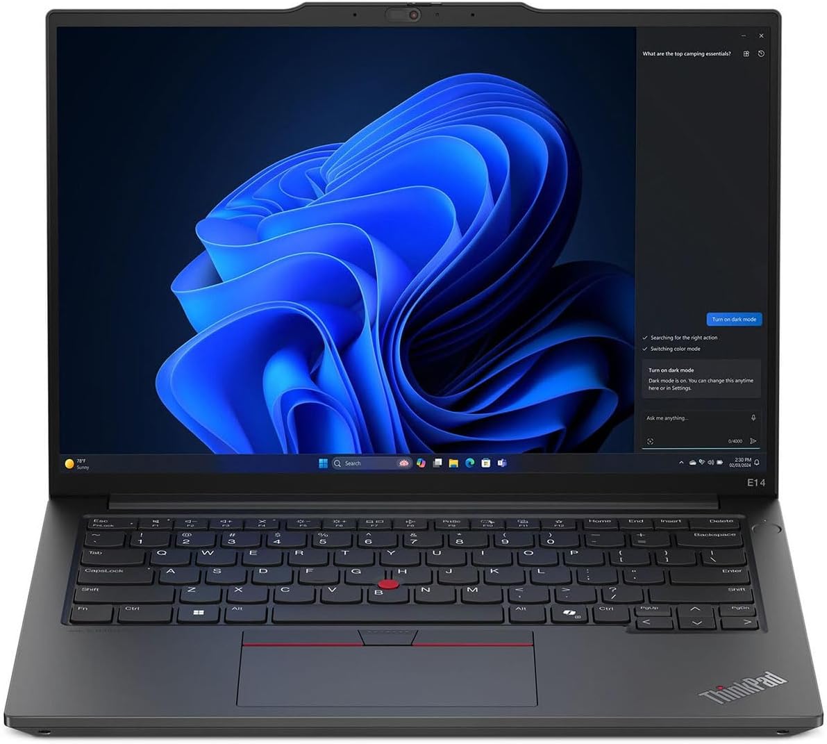 Portable LENOVO THINKPAD E14 G6 Intel Core Ultra 7 155U-16 Go DDR5 RAM-512 Go SSD-ECRAN 14 Pouces-FreeDOS+Licence Windows 11 Pro
