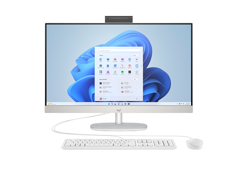 All in One Hp 27 CR0087 NH Intel Core i7-13ème Gen-16 Go DDR4 RAM-1To SSD-ECRAN 27 Pouces Tactile-FreeDOS+Licence Windows 11 Pro