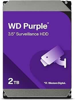 DISQUE DUR HDD NVR INTERNE WESTERN DIGITAL 2TB/ WD PURPLE SECURITE NVR
